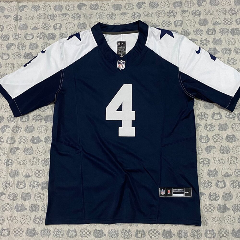 Nike Dallas Cowboys Prescott No.4 Navy Jersey